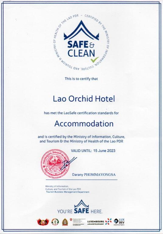 Lao Orchid Hotel Vientián Exterior foto